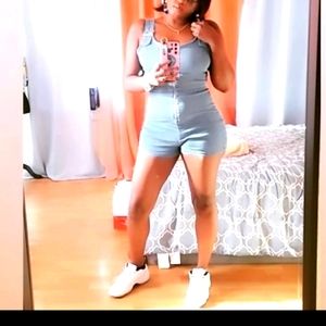 jean short one piece